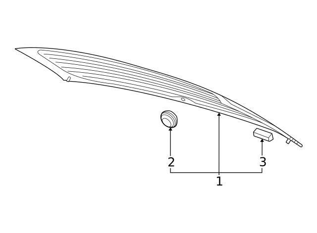Lift Gate Glass 11K-845-051-NVB - View 2