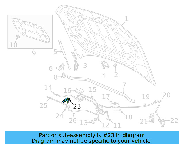 Release Handle 3G0-823-533-82V - View 7