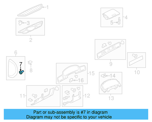 Side Cover Grommet 7P5-857-949 - View 5
