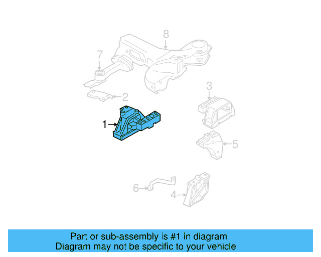 Mount 1J0-199-262-DA - View 12