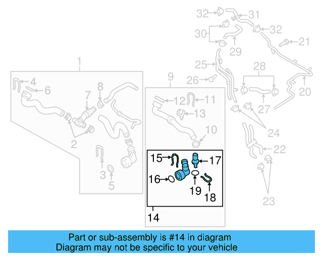 Lower Coupling 1K0-122-291-AD - View 6