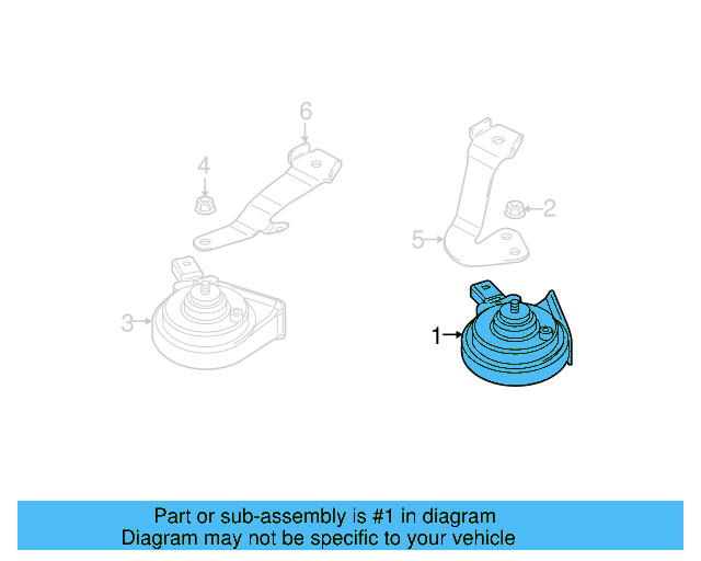 High Note Horn 5C0-951-223-C - View 12