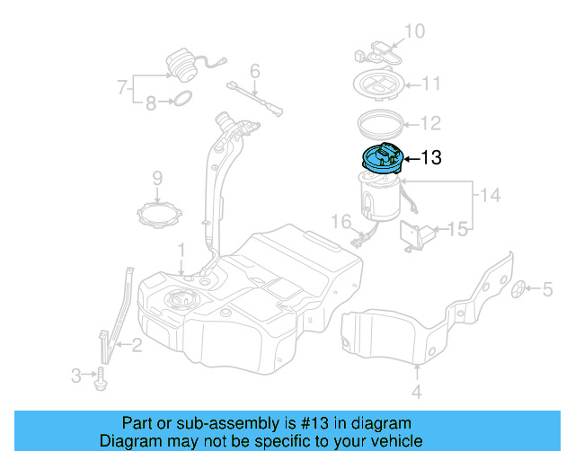 Fuel Filter 3C0-919-679-A - View 13