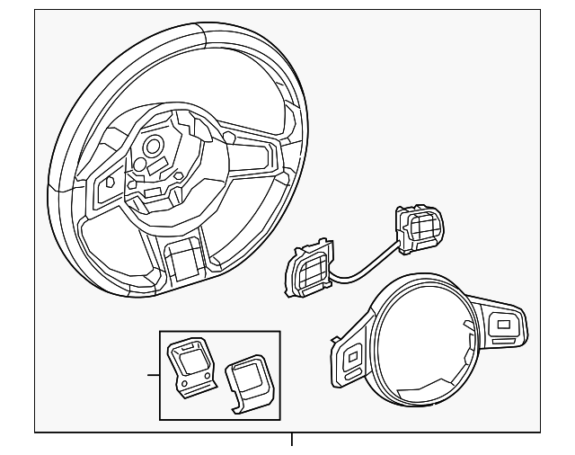 Steering Wheel (Unpainted) 5c0419091degru - View 3