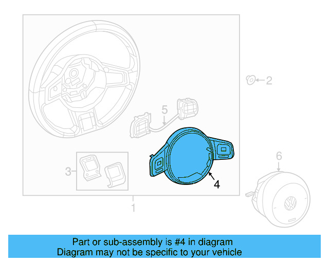 Pad (Unpainted) 5c0419685lgru - View 4