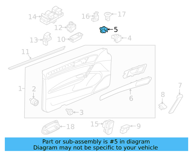 Handle Cover 5G0-868-040-A-ZE4 - View 6