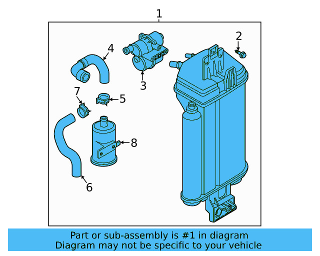 Vapor Canister 561-201-797-AG - View 3