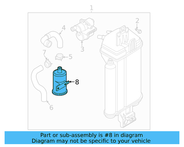 Vapor Canister Filter 5C0-906-621 - View 30