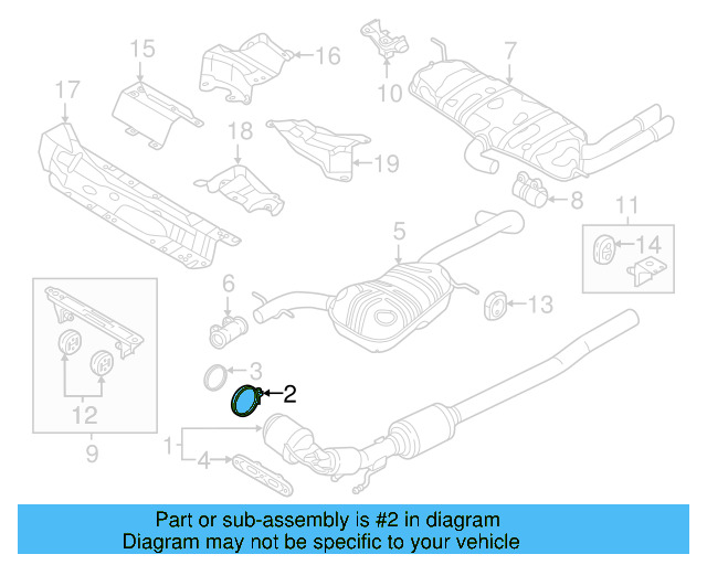 Converter & Pipe Clamp 5Q0-253-725-G - View 21