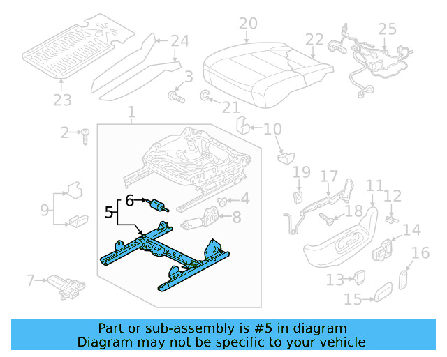 Adjust Bracket 5QF-881-183-C - View 6
