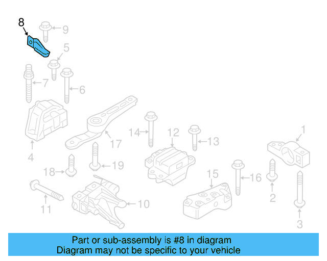 Support Bracket 06J-199-207-P - View 24
