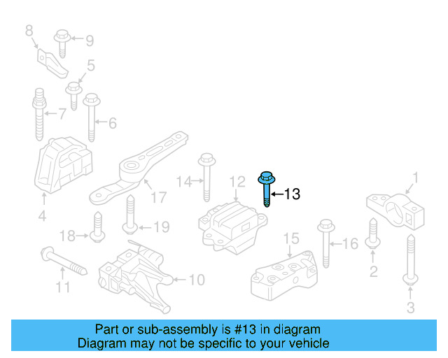 Gear Assembly Mount Bolt N-105-524-02 - View 94