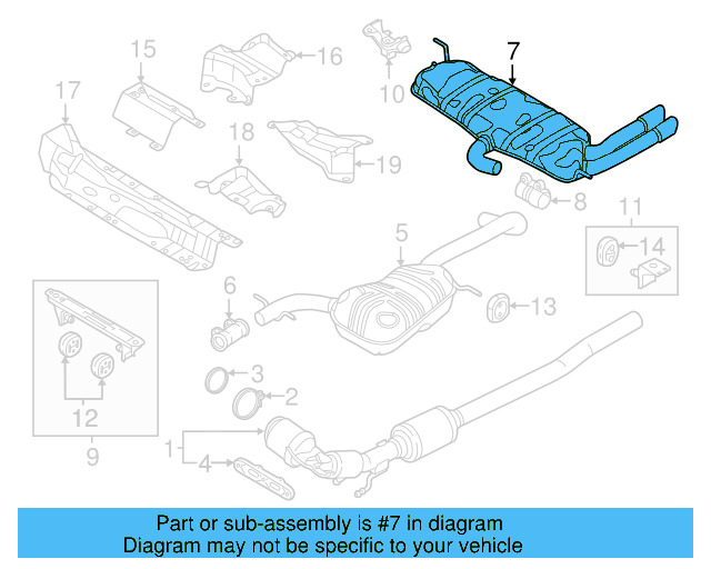 Rear Muffler 5C3-253-609-F - View 3