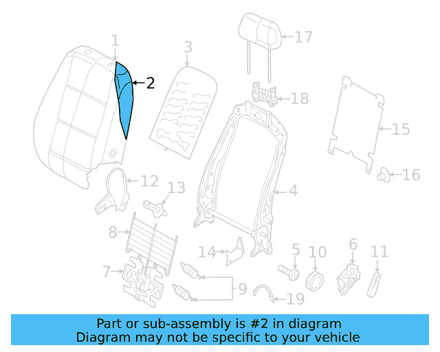 Seat Back Frame Lock Bolt WHT-002-796-B - View 18
