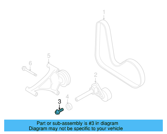 Mount Bracket Bolt N-911-490-01 - View 6