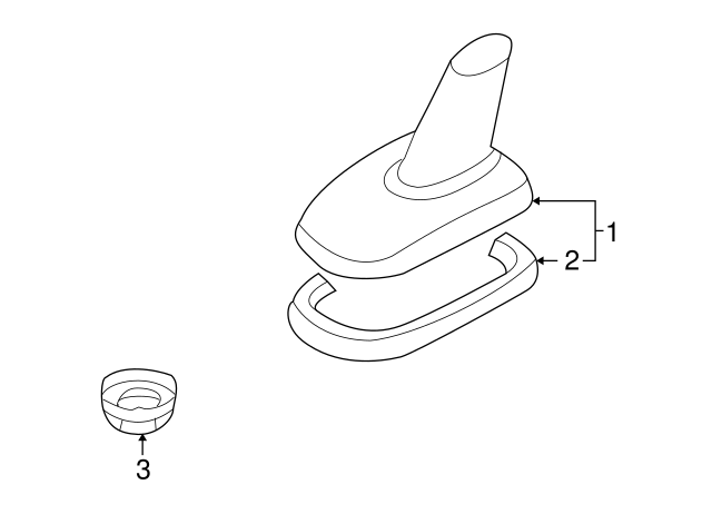 Radio Antenna Base Nut 1J0-035-437 - View 6