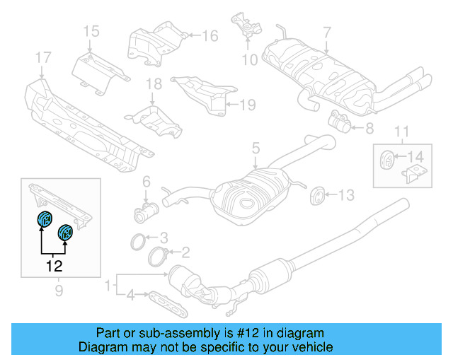 Muffler & Pipe Retainer Ring 1K0-253-147-D - View 33