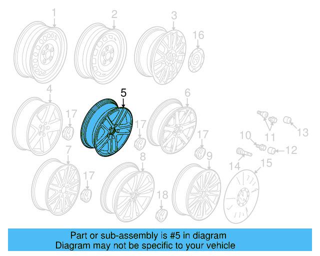Wheel, Alloy 3C0-601-025-R-88Z - View 14