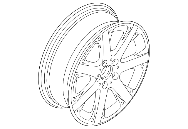 Wheel, Alloy 3C0-601-025-BA-QQ9 - View 16