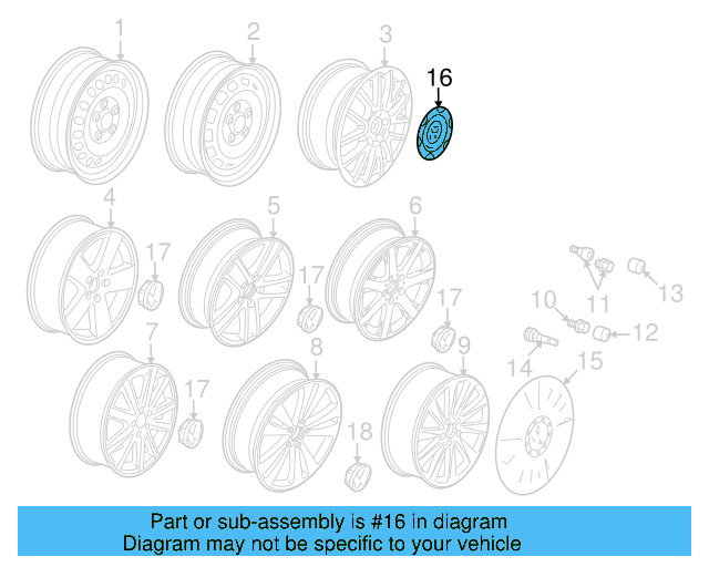 Center Cap 3C0-601-149-Q-TJY - View 8
