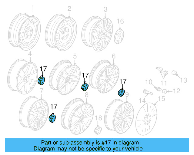 Center Cap 3C0-601-149-Q-TJY - View 7