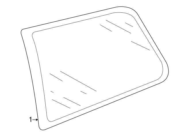 Quarter Glass 1J6-845-042-D - View 2