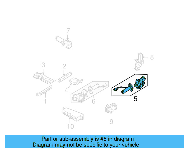 Motor & Gear 3B0-959-762-AF - View 8