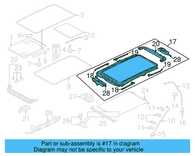 Sunroof Frame 1K9-877-049-A