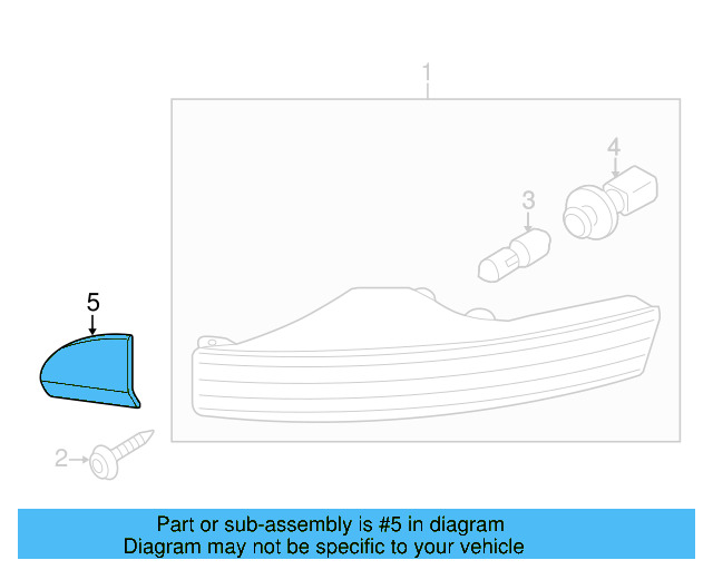 Reflector 3C8-807-717-A - View 5