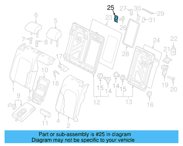 Child Seat Bracket 8V0-887-269 - View 6