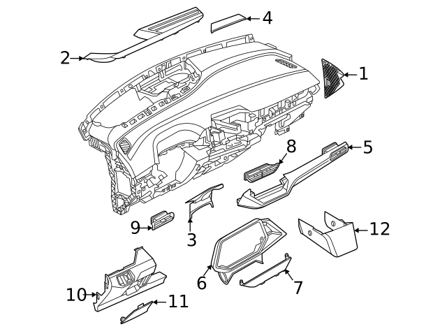 Center Panel 11K-858-061-UG1