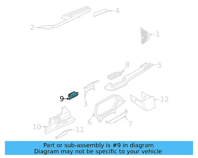 Air Vent 11B-858-415-E-XRT - View 4