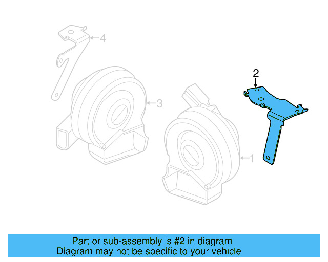 High Note Horn Mount Bracket 3AA-951-182 - View 5