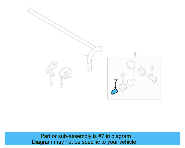 Stabilizer Link Sleeve 1J0-411-325-C - View 7