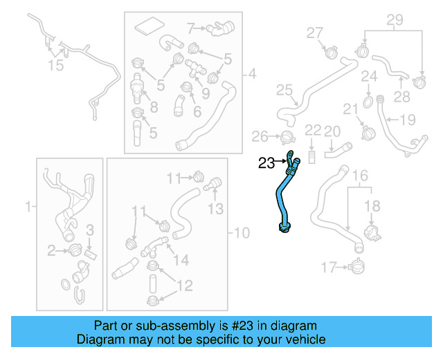 Engine Coolant Pipe 07K-121-065-P - View 4