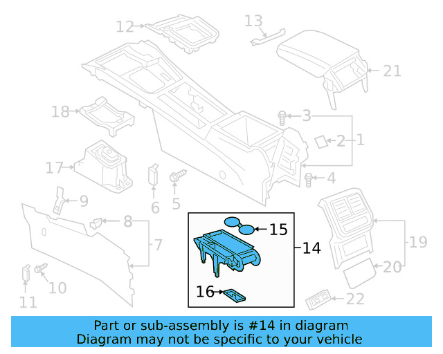 Cup Holder 3G0-862-531-G-81U - View 3
