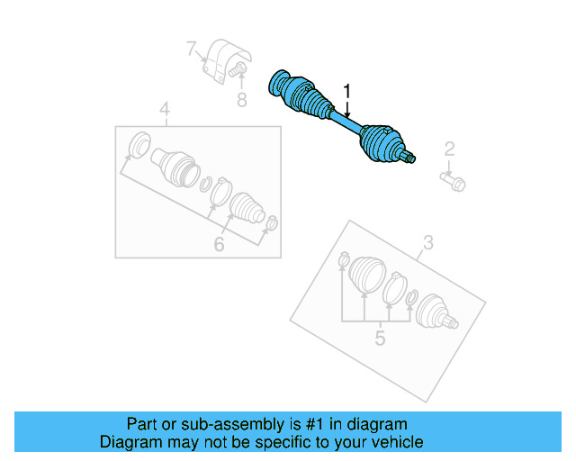 Axle Assembly 5N0-407-761-Q - View 4