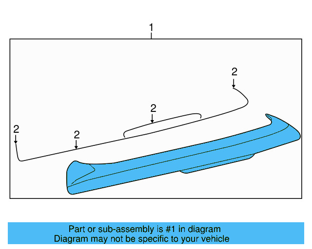 Spoiler (Unpainted) 5k6827936agru - View 4