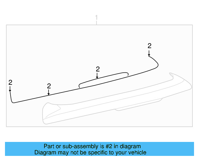 Spoiler Gasket Set 5K6-898-533 - View 4