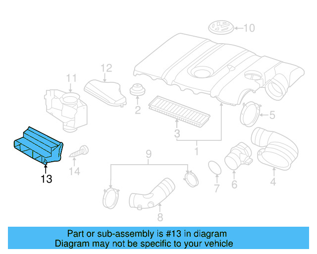 Intake Duct 1K0-129-618-AD - View 17