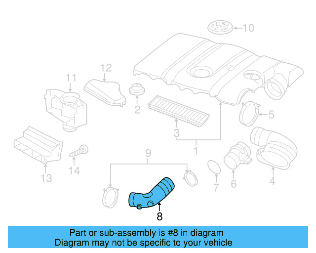 Connector Pipe 07K-129-684-B - View 10