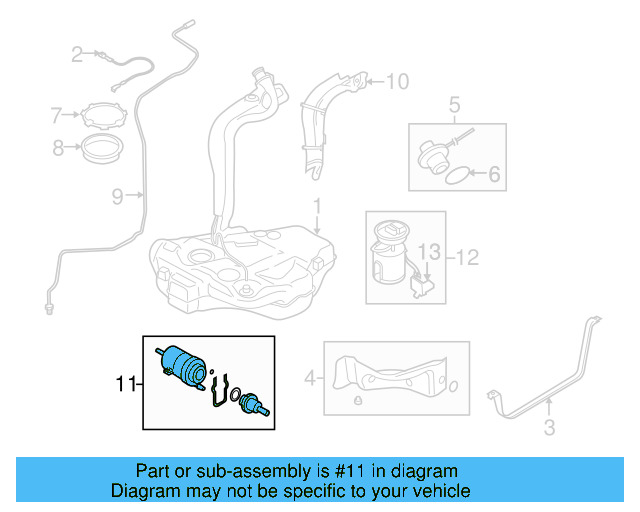 FUEL FILTER Gas motor 6Q0-201-051-J