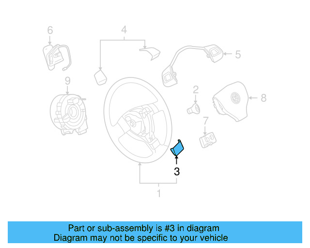 Lower Pad 3C8-419-685-D-3Q7 - View 17
