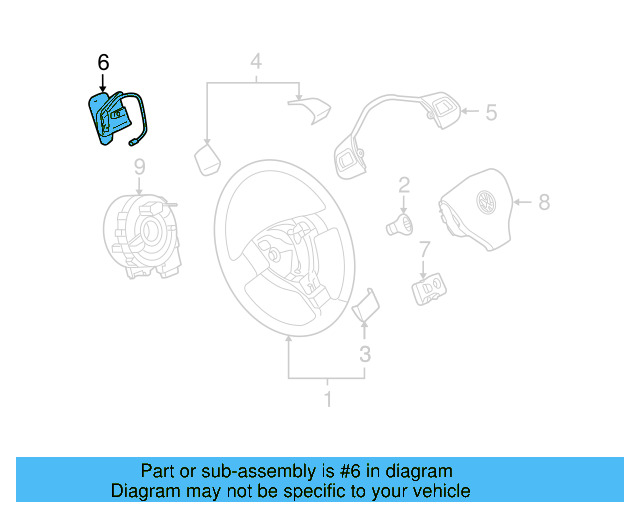 Paddle Switch 3C8-951-528-YCR - View 7
