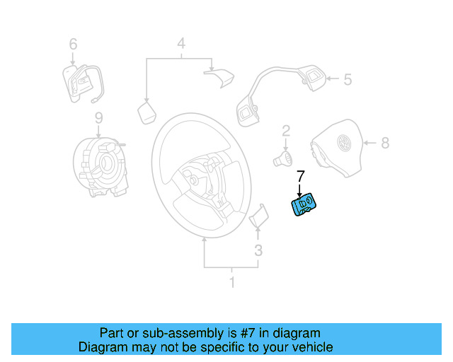 Control Module 5K0-959-542-B - View 18