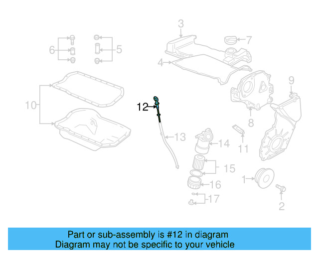 Engine Oil Dipstick 021-115-607-H - View 9