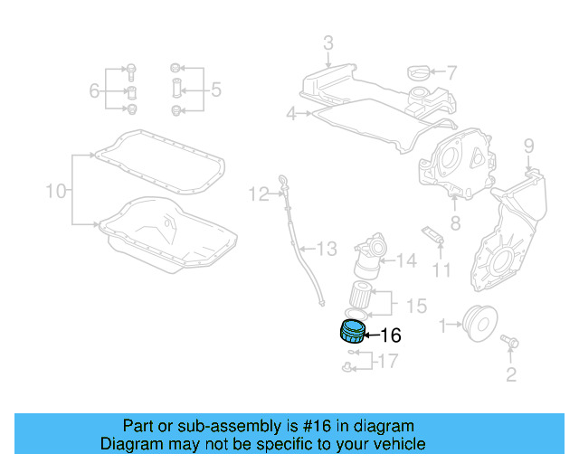 Engine Oil Filter Housing 021-115-433-E - View 26