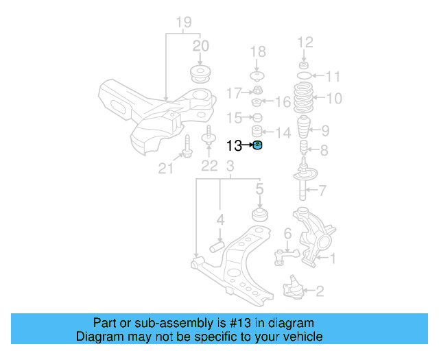 Suspension Strut Bearing 1J0-412-249 - View 16