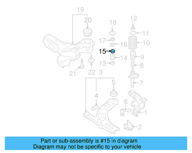 Bushing 1H0-412-365-A - View 21