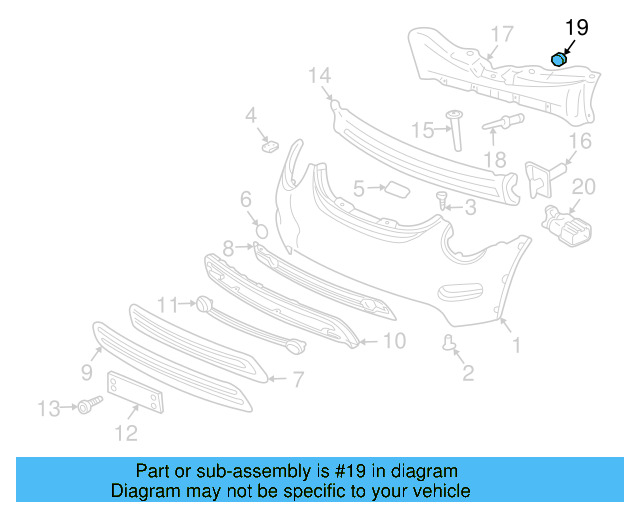 Filler Panel Nut N-908-179-02 - View 2